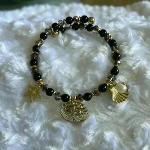 Black and Gold Shore Things Bracelet
